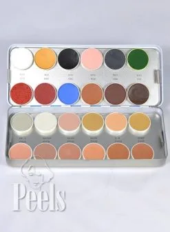 Kryolan Aquacolor Palette 24 Colors Kleur N