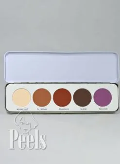 Kryolan Eye Shadow Palette 5 Colors Kleur M Matt