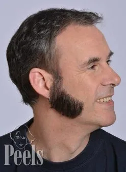 Kryolan Handgeknoopte Bakkebaarden Van Echt Haar, Breed Lang, Type 9223 -Make-up Winkel kryolan handgeknoopte bakkebaarden van echt haar b 2