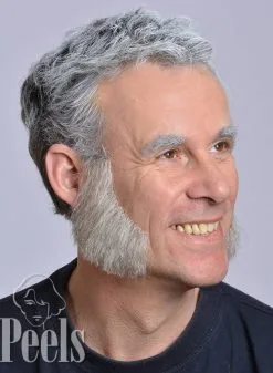 Kryolan Handgeknoopte Bakkebaarden Van Echt Haar, Breed Lang, Type 9223 -Make-up Winkel kryolan handgeknoopte bakkebaarden van echt haar b 4