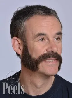 Kryolan Handgeknoopte Bakkebaarden Van Echt Haar, Breed Lang, Type 9223 -Make-up Winkel kryolan handgeknoopte bakkebaarden van echt haar b 5