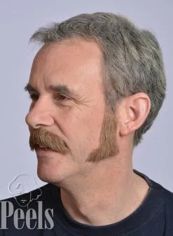 Kryolan Handgeknoopte Bakkebaarden Van Echt Haar, Smal Lang, Type 9222 -Make-up Winkel kryolan handgeknoopte bakkebaarden van echt haar s 5