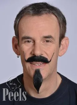 Kryolan Handgeknoopte Snor Van Echt Haar, Dali, Type 9216 -Make-up Winkel kryolan handgeknoopte snor van echt haar dali type 5