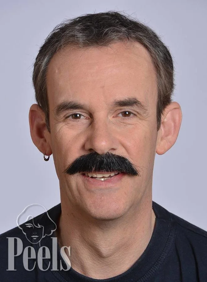 Kryolan Handgeknoopte Snor Van Echt Haar, Hangsnor, Type 9218 4 Kryolan Handgeknoopte Snor Van Echt Haar, Hangsnor, Type 9218 - Afbeelding 2