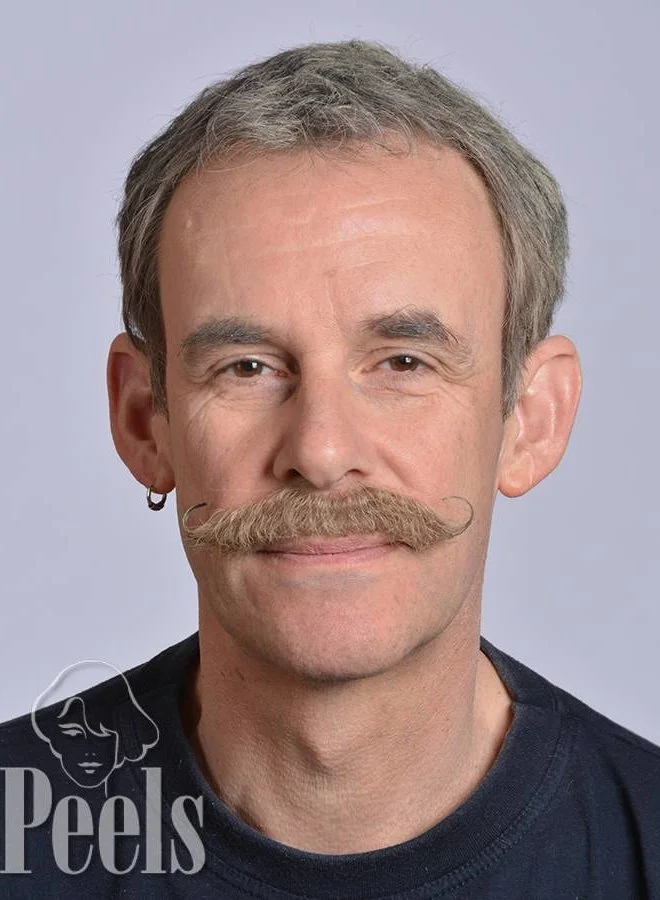 Kryolan Handgeknoopte Snor Van Echt Haar, Krul Omhoog, Type 9217 4 Kryolan Handgeknoopte Snor Van Echt Haar, Krul Omhoog, Type 9217 - Afbeelding 2