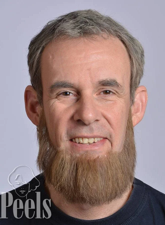 Kryolan Handgeknoopte Volle Baard Van Echt Haar, Hoekig, Type 9234 4 Kryolan Handgeknoopte Volle Baard Van Echt Haar, Hoekig, Type 9234 - Afbeelding 2