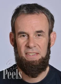 Kryolan Handgeknoopte Volle Baard Van Echt Haar, Kort, Type 9236