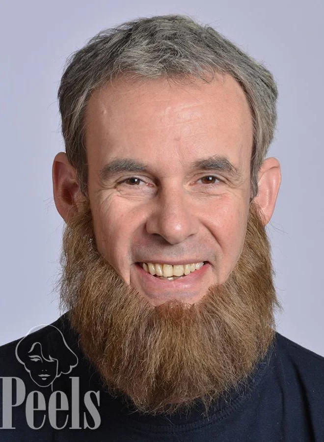 Kryolan Handgeknoopte Volle Baard Van Echt Haar, Recht Gesneden, Type 9235 3 Kryolan Handgeknoopte Volle Baard Van Echt Haar, Recht Gesneden, Type 9235