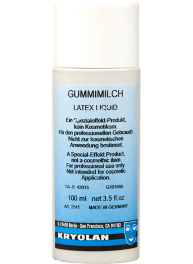 Kryolan Liquid Latex Clear 100ml - Grimeer Als Een Professional 3 Kryolan Liquid Latex Clear 100ml - Grimeer Als Een Professional