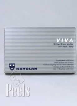 Kryolan Viva Brilliant Color Palette, 8 Colors, Kleur FR1 -Make-up Winkel kryolan viva brilliant color palette 8 colors kleu 2