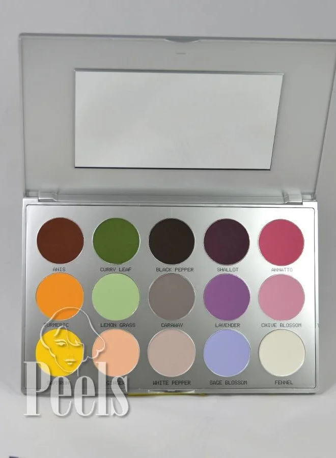 Kryolan Viva Matt Color Palette, 15 Colors, Kleur Sun 3 Kryolan Viva Matt Color Palette, 15 Colors, Kleur Sun